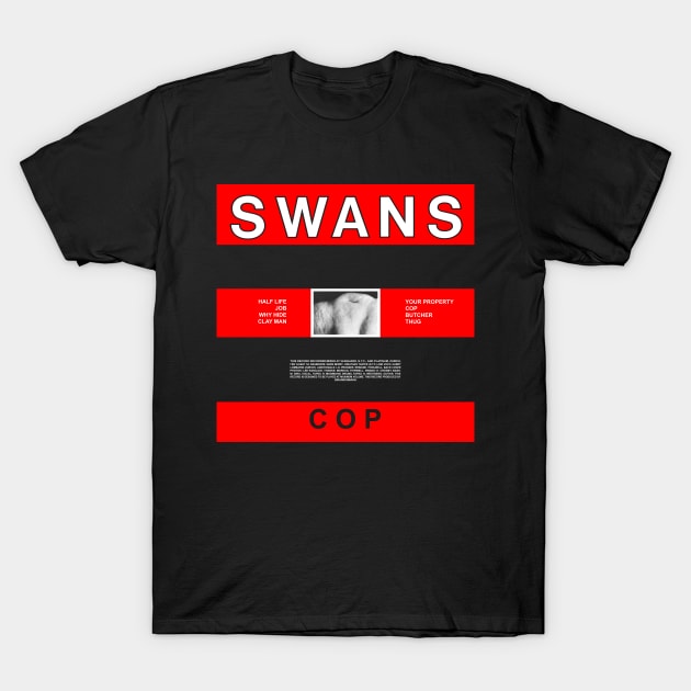 Swans Cop T-Shirt by Telos Archive